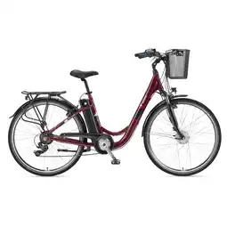 Netto Marken-Discount Telefunken MULTITALENT RC822 City E-Bike 28 weinrot Angebot