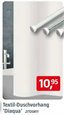 Bauhaus Textil-Duschvorhang 'Diaqua' Angebot