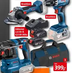 Bauhaus 3-Tool-Kit Akku-Bohrschrauber 'GSR 18 V-45' Angebot