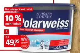 Bauhaus SCHÖNER WOHNEN-Farbe 'Polarweiss' Angebot