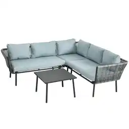 Netto Marken-Discount Outsunny Rattan Gartenmöbel-Set Aluminium, PE Rattan, Polyester Angebot
