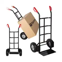 Netto Marken-Discount tectake Sackkarre, mit Stahlrahmen, Ladeschaufel mit Radschutz, Belastbarkeit 200 kg Angebot