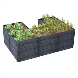 Netto Marken-Discount GARANTIA ERGO QUADRO U L 75 Hochbeet Stone, inkl. FLORA Wassersparsystem Angebot