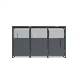 Netto Marken-Discount Westmann Mülltonnenbox Tonus 3 3 x 240L Anthrazit 80x198x116cm Angebot