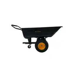 Netto Marken-Discount Westmann Schubkarre mit Kippfunktion und Kugelkopfkupplung Prakta XL Schwarz 167x96x75cm Angebot