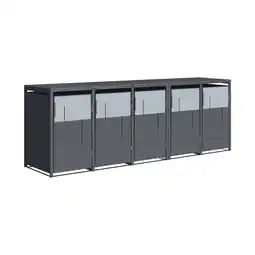 Netto Marken-Discount Westmann Mülltonnenbox Tonus 5 5 x 240L Anthrazit 80x330x116cm Angebot