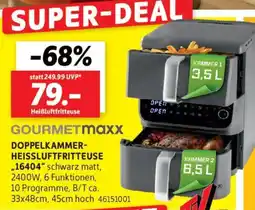 SCONTO GOURMETMaxx Doppelkammer- heissluftfritteuse ,,16404 Angebot