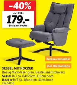 SCONTO Sessel mit hocker Angebot