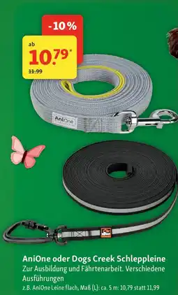 Fressnapf Anione oder Dogs Creek Schleppleine Angebot