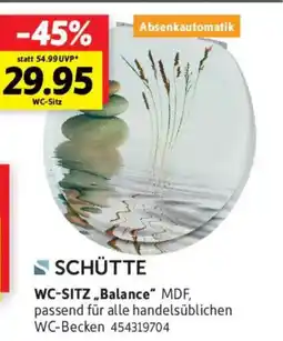 SCONTO SCHÜTTE WC-SITZ,,Balance" Angebot