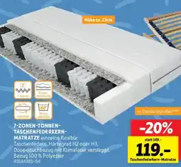 SCONTO 7-zonen tonnen taschenfederkern matratze Angebot