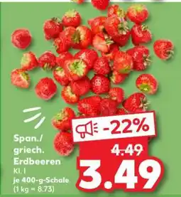Kaufland Span./griech. Erdbeeren Angebot