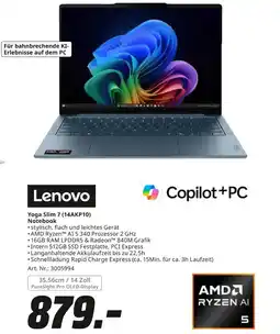 MediaMarkt Lenovo Yoga Slim 7 (14AKP10) Notebook Angebot