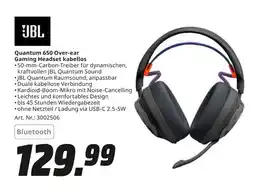 MediaMarkt JBL Quantum 650 Over-ear Gaming Headset kabellos Angebot