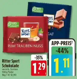 E-Center Ritter Sport Schokolade Angebot
