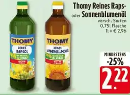 E-Center Thomy Reines Raps- oder Sonnenblumenöl Angebot