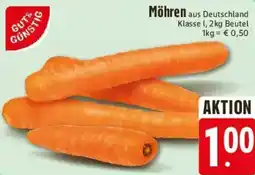 E-Center GUT& GUNSTIG Möhren Angebot