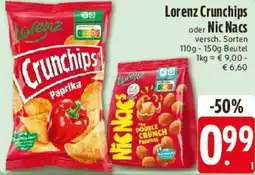 E-Center Lorenz Crunchips oder Nic Nacs Angebot