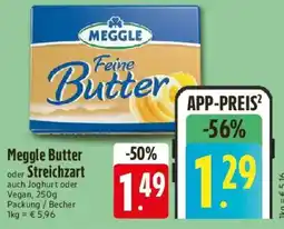 Edeka Meggle Butter oder Streichzart Angebot