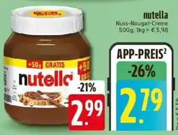 Edeka nutella Nuss-Nougat-Creme Angebot