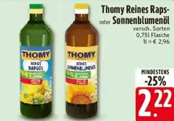 Edeka Thomy Reines Raps- oder Sonnenblumenöl Angebot