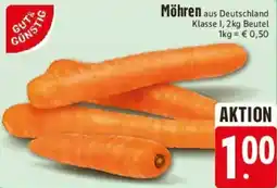 Edeka GUT&GUNSTIG Möhren Angebot