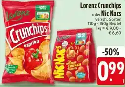 Edeka Lorenz Crunchips oder Nic Nacs Angebot