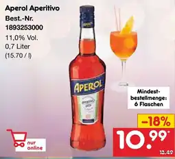 Netto Marken-Discount Aperol Aperitivo Angebot