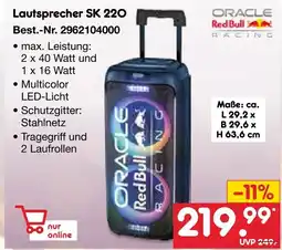 Netto Marken-Discount Lautsprecher SK 220 ORACLE RedBullN Angebot