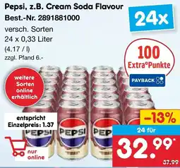 Netto Marken-Discount Pepsi, z.B. Cream Soda Flavour Angebot