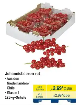 METRO Johannisbeeren rot Angebot