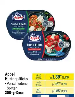 METRO Appel Heringsfilets Angebot