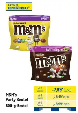 METRO M&M's Party Beutel Angebot