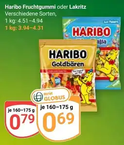 Globus Haribo Fruchtgummi oder Lakritz Angebot
