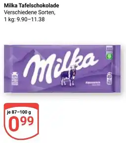 Globus Milka Tafelschokolade Angebot