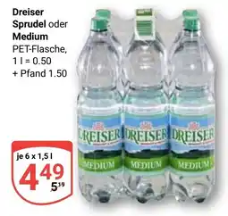 Globus Dreiser Sprudel oder Medium Angebot