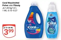 Globus Coral Waschmittel Pulver oder Flüssig Angebot