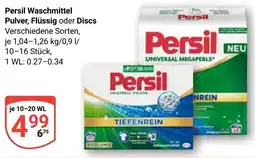 Globus Persil Waschmittel Pulver, Flüssig oder Discs Angebot