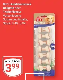 Globus 8in1 Hundekausnack Delights oder Triple Flavour Angebot