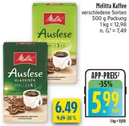 diska Melitta Kaffee Angebot