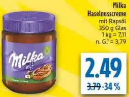 diska Milka Haselnusscreme Angebot