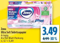diska Zewa Ultra Soft Toilettenpapier Angebot