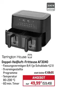 METRO Tarrington House Doppel-Heißluft-Fritteuse AF3040 Angebot