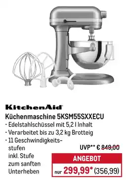 METRO KitchenAid Küchenmaschine 5KSM55SXXECU Angebot