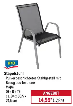 METRO aro Stapelstuhl Angebot