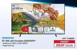 METRO SAMSUNG 43" UHD-LED-Fernseher GU43U7079 Angebot