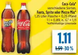 diska Coca-Cola, Fanta, Sprite oder Mezzo Mix Angebot