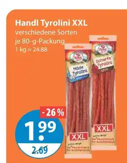V Markt Handl tyrolini xxl milder tyrolini Angebot