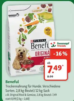 Fressnapf Purina beneful original rind & gemüse Angebot