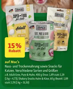 Fressnapf Mac’s nass- und trockennahrung Angebot
